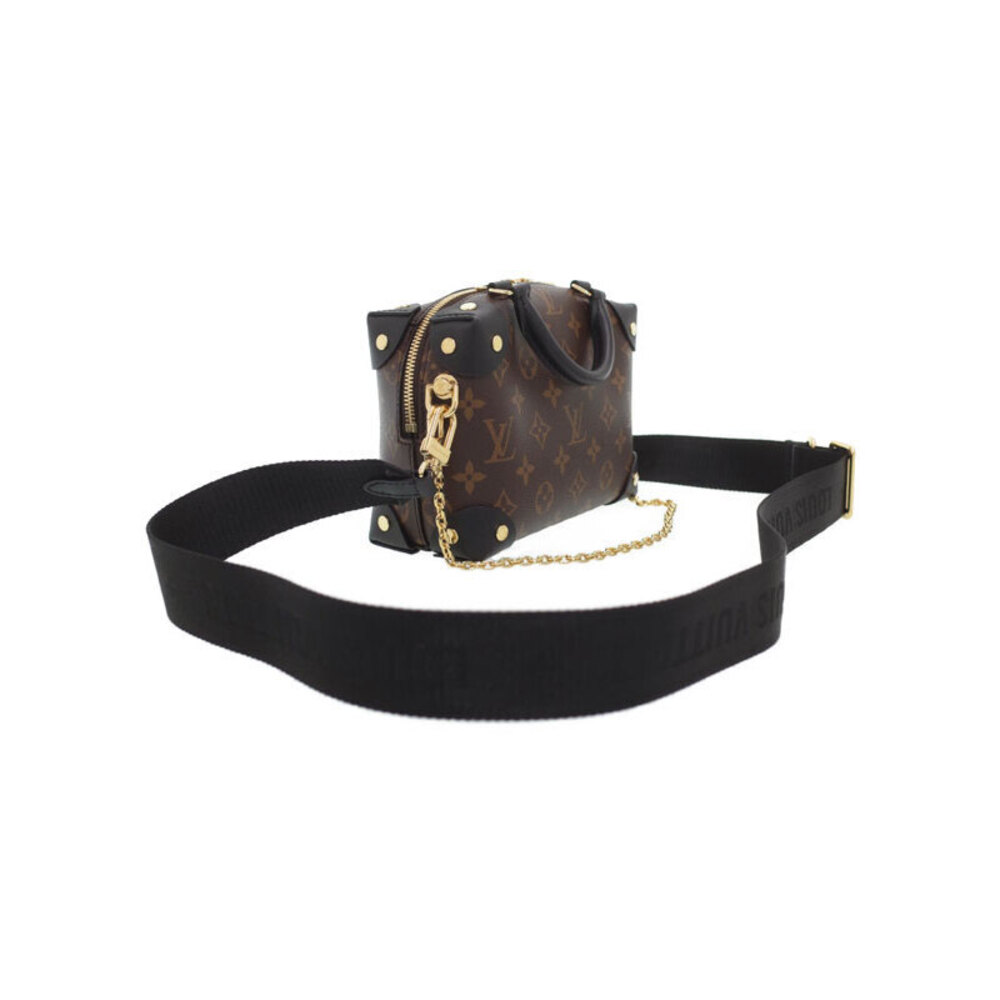 Louis Vuitton Brown Leather Malle Bag Souple Monogram